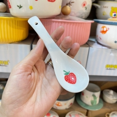 Thìa sứ hoa quả bộ 6