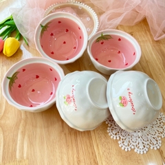 Bộ tim lượn dâu hồng