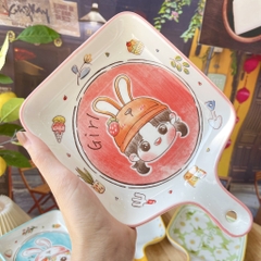 Đĩa vuông tay cầm