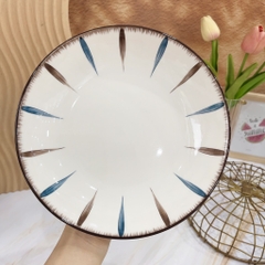 Bộ kẻ sọc xanh nâu