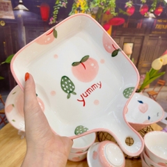 Đĩa vuông tay cầm