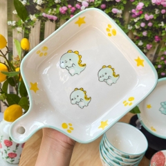 Đĩa vuông tay cầm