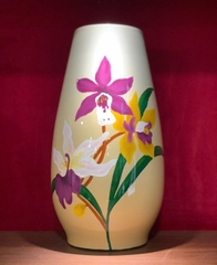 Sơn mài mỹ nghệ - Bộ 3 bình Vũ Khúc Phong Lan