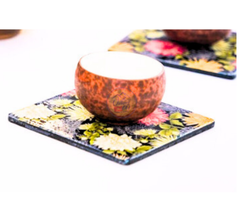 GỐM SỨ - BỘ ẤM CHÉN KIM SA HỘP VẢI