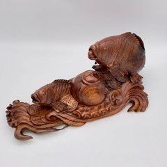 ĐỒ GỖ MỸ NGHỆ - CÁ CHÉP NGẬM NGỌC