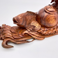 ĐỒ GỖ MỸ NGHỆ - CÁ CHÉP NGẬM NGỌC