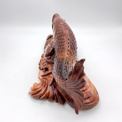 ĐỒ GỖ MỸ NGHỆ - CÁ CHÉP NGẬM NGỌC