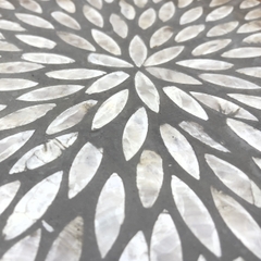 Khay mây khảm trai f30