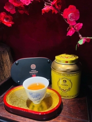 Cặp Lót ly Trà sơn mài Sơn Son Thếp Vàng