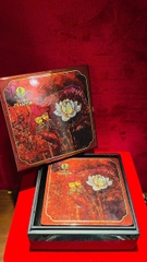 Bộ lót ly Sơn mài Shansen Ngũ Phúc