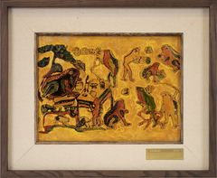 TRANH SƠN MÀI THẦY ĐỒ CÓC