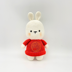 THÚ BÔNG ĐAN LEN THỦ CÔNG - THỎ HAPPY