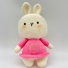 THÚ BÔNG ĐAN LEN THỦ CÔNG - THỎ HAPPY