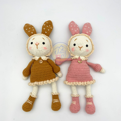 THÚ BÔNG ĐAN LEN THỦ CÔNG - THỎ ROYAL