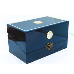 TRÀ SHAN TUYẾT CỔ THỤ - HÔP SƠN MÀI SET HỒNG - BẠCH