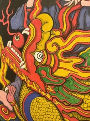 Bức tranh Kỳ Lân Hộ Đạo