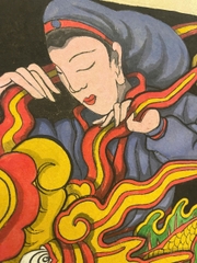 Bức tranh Kỳ Lân Hộ Đạo