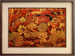 TRANH SƠN MÀI HOA SEN 01