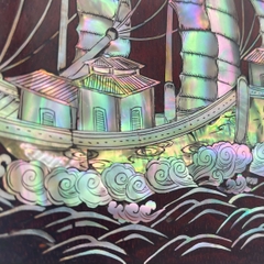 SƠN MÀI MỸ NGHỆ - ĐĨA THUẬN BUỒM XUÔI GIÓ