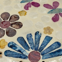 Khay mây tre đan ngọc trai Φ30