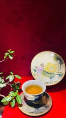 Bộ lót ly Sơn mài Shansen Phú Quý