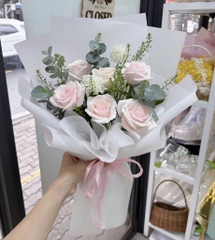 Bó hoa hồng kem SP000124