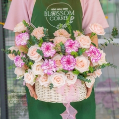 Giỏ hoa chúc mừng