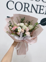 Bó hoa hồng kem mix SP000122