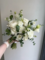 Hoa cưới hồng trắng