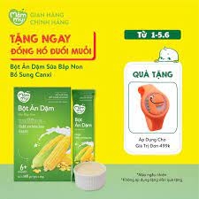 Bột ăn dặm sữa bắp non