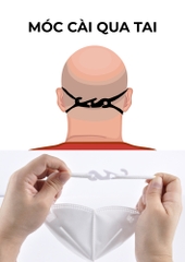 Hướng dẫn sử dụng mắc cài khẩu trang qua đầu