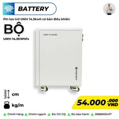 Pin lithium-ion dùng lưu trữ năng lượng mặt trời, công suất 280Ah, điện áp 51.2V, model: UNIV-14.3KWhFs, hiệu Easyway