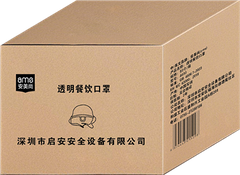 Khẩu trang trong suốt A610 (Thương hiệu AMS, Hộp 10 cái)