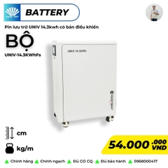 Pin lithium-ion dùng lưu trữ năng lượng mặt trời, công suất 280Ah, điện áp 51.2V, model: UNIV-14.3KWhFs, hiệu Easyway