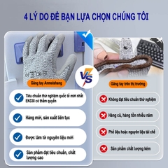 GĂNG TAY CHỐNG CẮT CẤP ĐỘ 5 tiêu chuẩn EN338 An toàn khi làm việc, lao động, thao tác chuẩn xác AMS1006