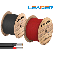 Dây cáp điện Leader 4mm (Solar cable 1*4MM2) (1500V H1Z2Z2-K - cuộn 1000m sx2024)
