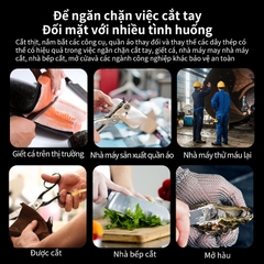 Găng tay Ams chống cắt 2 lớp cấp 5 thép 1706 316L