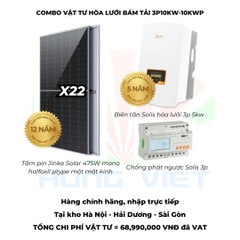 Combo vật tư hòa lưới bám tải Jinko 475W - Solis - Easyway