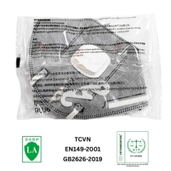 Khẩu trang hoạt tính có van, quy cách A9541V (hiệu AMS, chuẩn KN95, có than hoạt tính, hộp 25 chiếc)