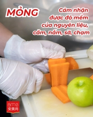 Găng tay y tế không bột màu trắng, hiệu: AMS, Model: A5208 (hộp 100 chiếc)