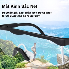 Kính bảo hộ Ams khách tham quan viền đen A2401