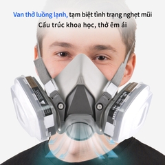 A620 half-face respirator mask (AMS brand, made of TPU, packed in a single-unit pouch)