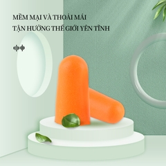 Nút bịt tai Ams chống ồn bằng bọt (bọt polyurethane, SNR 37dB) 10 set/ gói