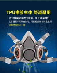 A620 half-face respirator mask (AMS brand, made of TPU, packed in a single-unit pouch)