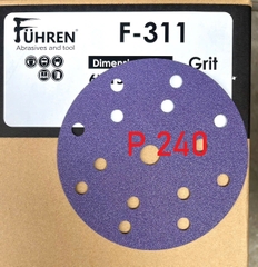 Nhám FILM FUHREN chà bề mặt sơn matit đánh bóng gỗ hạt ceramic loại 6inch cao cấp siêu bền sắc