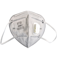 Khẩu trang hoạt tính có van, quy cách A9541V (hiệu AMS, chuẩn KN95, có than hoạt tính, hộp 25 chiếc)