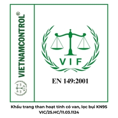 Khẩu trang hoạt tính có van, quy cách A9541V (hiệu AMS, chuẩn KN95, có than hoạt tính, hộp 25 chiếc)