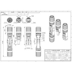 Giắc cắm dây DC MC4 Leader 1500V | Giắc cắm năng lượng mặt trời | PV-BN101B