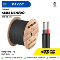 Dây cáp điện DC 4mm2 1500V hãng LEADER H1Z2Z2-K-4MM2