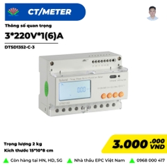 Đồng hồ đo dòng điện dùng cho hệ thống điện mặt trời Model Solis-3P-Meter, Hiệu Solis (Solis 3P-1(6)A-D-T(150/5))